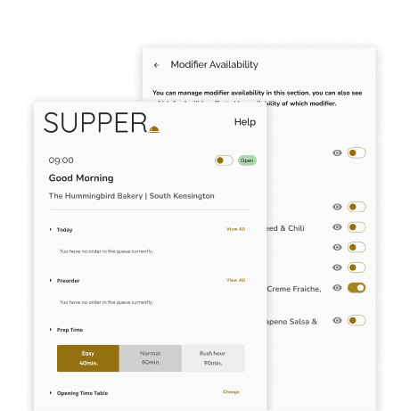 Supper Restaurant Operations